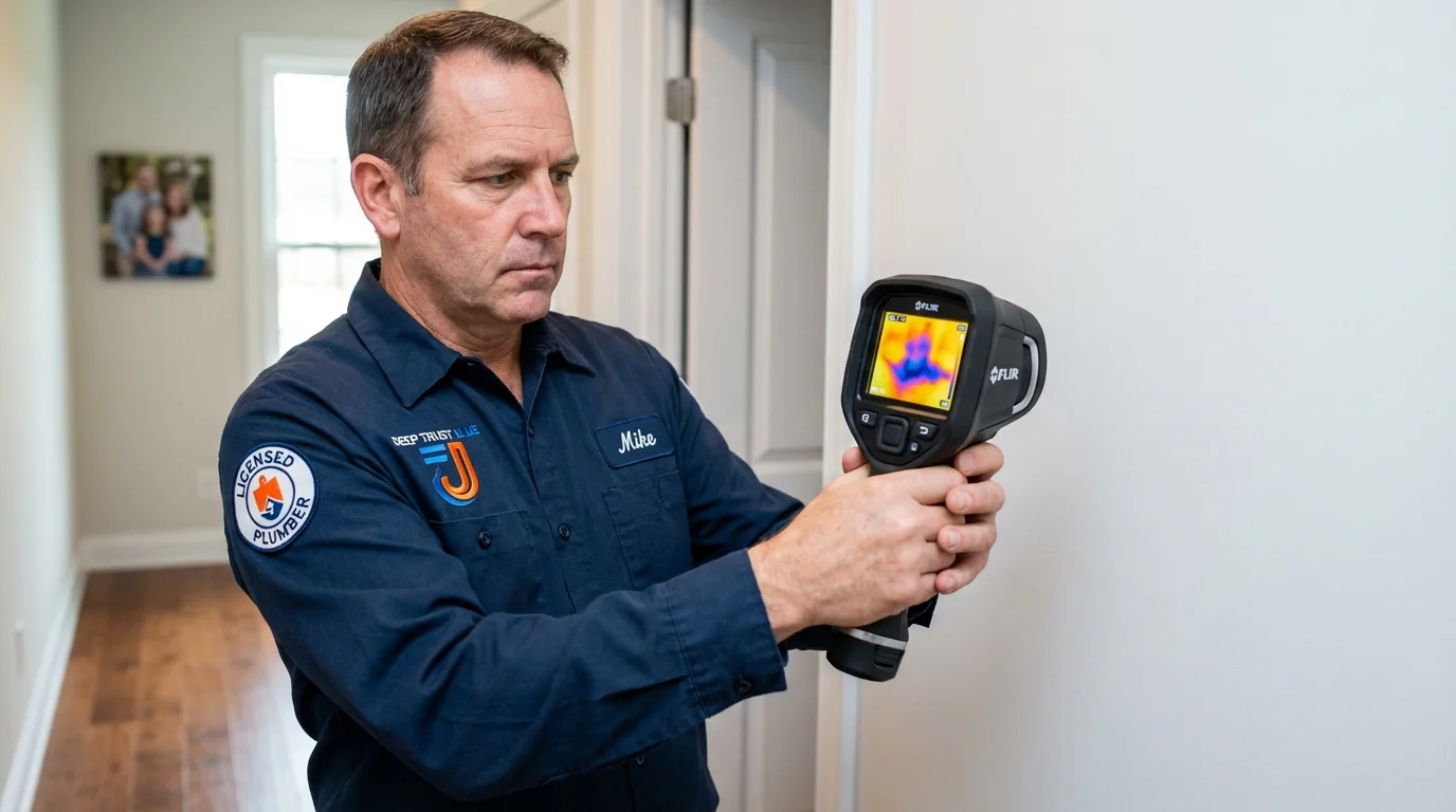 Thermal imaging leak detection by Johns Plumbing LLC in Shamokin Dam
